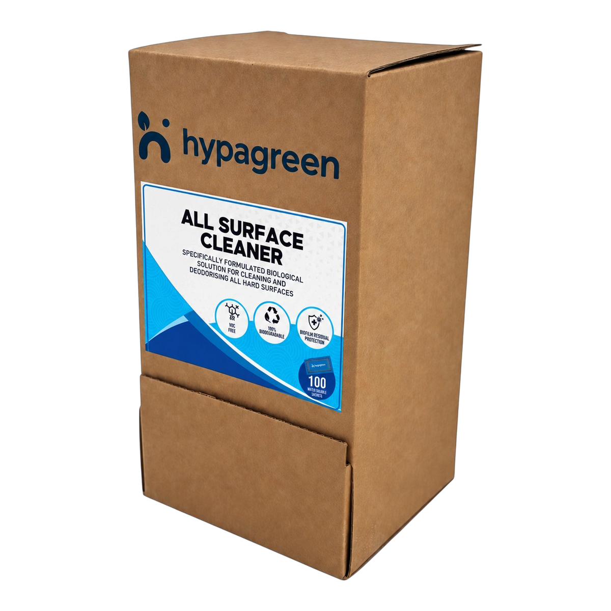 Hypagreen Multi Surface Washroom Cleaner sachet, back