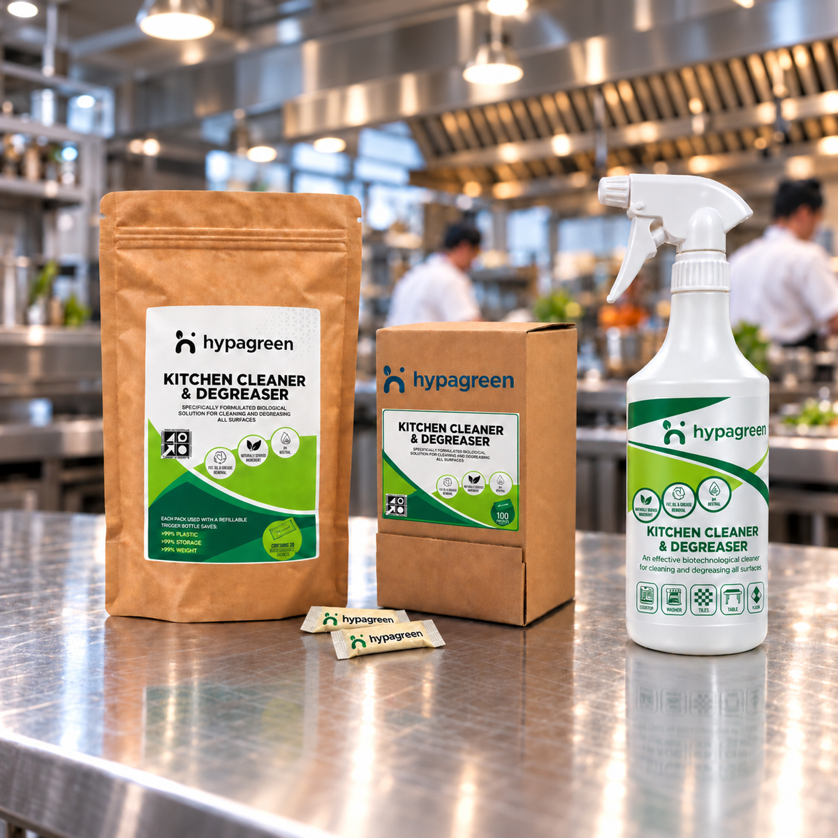 Hypagreen probiotic cleaning chemistry under laboratory conditions
